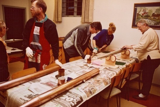 Polishing pipes